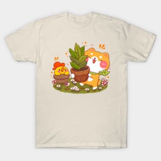 Gardening Shiba T-Shirt